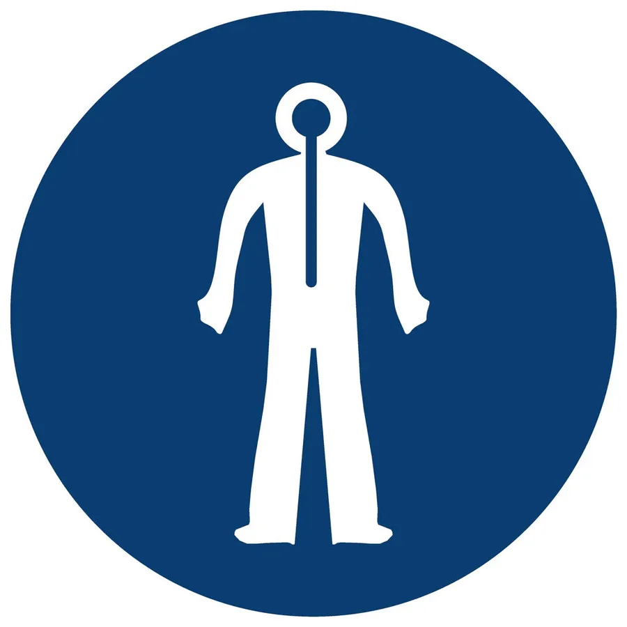 Thermal Suit Shall Be Worn safety sign (MV 24)