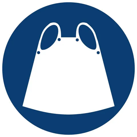 Apron Shall Be Worn safety sign (MV9)